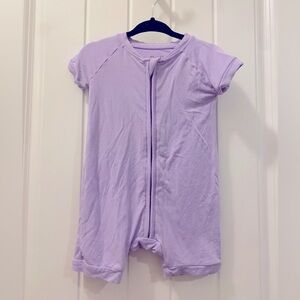 Little Sleepies wisteria bamboo shorty romper 6-12
